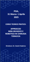 CORSO TEORICO PRATICO: APPROCCIO MINI-INVASIVO E ROBOTICO IN CHIRURGIA  TORACICA